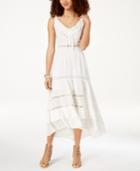 American Rag Juniors' Crochet-trimmed Peasant Dress, Created For Macy's