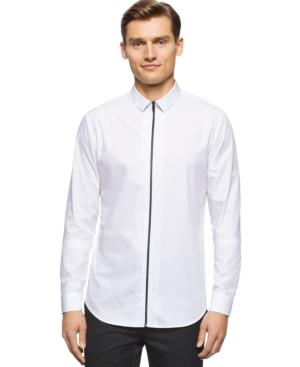 Calvin Klein Long-sleeve Zip-front Shirt