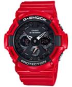 G-shock Men's Analog-digital Red Resin Bracelet Watch 51mm Ga201rd-4a