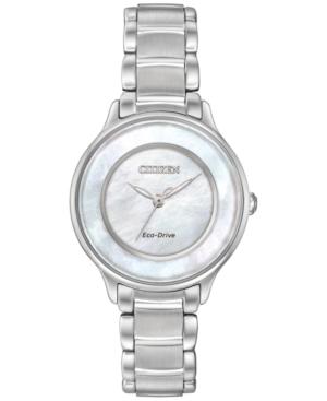 Citizen Women's Eco-drive Stainless Steel Bracelet Watch 30mm Em0380-81d
