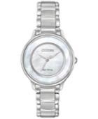 Citizen Women's Eco-drive Stainless Steel Bracelet Watch 30mm Em0380-81d