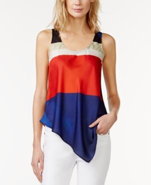 Rachel Rachel Roy Asymmetrical Colorblocked Tank Top