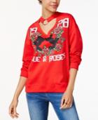 Freeze 24-7 Juniors' Mickey & Minnie Choker Sweatshirt