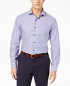 Tasso Elba Men's Supima Cotton Dobby Striped Shirt, Created For Macy's