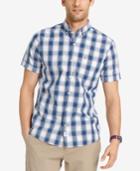 Izod Short-sleeve Jaspe Plaid Pattern
