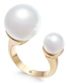 Alfani Gold-tone Imitation Pearl Cuff Ring, Created For Macy's