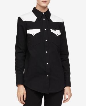 Calvin Klein Jeans Cotton Western Button-up Shirt
