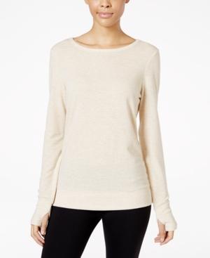 Ideology Long-sleeve Open-back Top, Only At Macy's