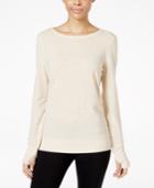 Ideology Long-sleeve Open-back Top, Only At Macy's