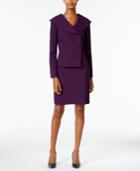 Tahari Asl Petite Asymmetrical Skirt Suit