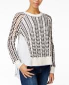 Rachel Rachel Roy Mixed-media Sweater, Created For Macy's