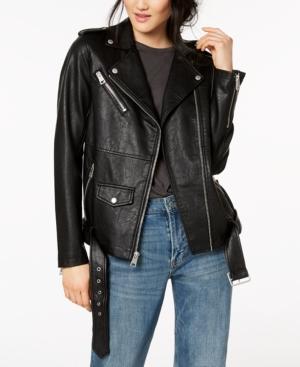 Levi's Belted Faux-leather Moto Jacket