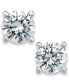 X3 Certified Diamond Stud Earrings In 18k White Gold (1 Ct. T.w.)