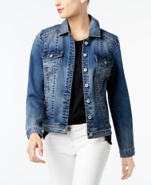 Inc International Concepts Denim Trucker Jacket, Created For Macy's