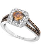 Le Vian Le Vian Chocolate And White Diamond Engagement Ring (1 Ct. T.w.) In 14k White Gold
