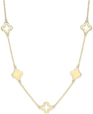 Clover Necklace In 14k Gold