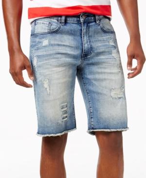 Reason Men's Cut-off Ripped Jean Shorts