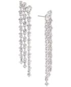 Givenchy Crystal Fringe Linear Drop Earrings