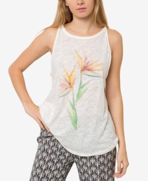 O'neill Juniors' Paradise Flower Graphic Tank Top