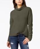 American Rag Juniors' Lace-up Turtleneck Sweater, Created For Macy's