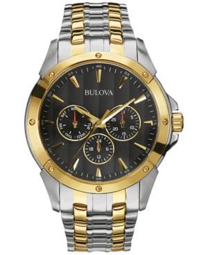 Bulova Men's Two-tone Stainless Steel Bracelet Watch 43mm 98c120