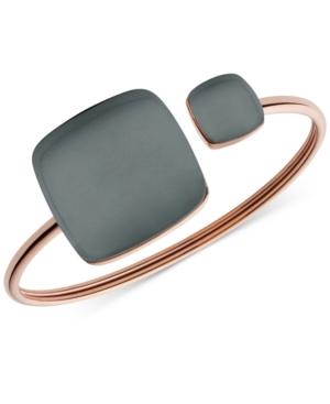 Skagen Rose Gold-tone Two-stone Cuff Bracelet Skj0874