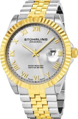 Stuhrling Original Stainless Steel Case Bracelet Watch