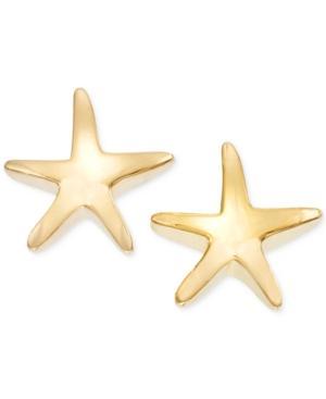 Signature Gold Star Stud Earrings In 14k Gold