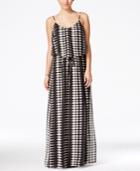 City Studios Juniors' Printed Popover Maxi Dress