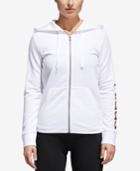 Adidas Metallic-logo Zip Hoodie