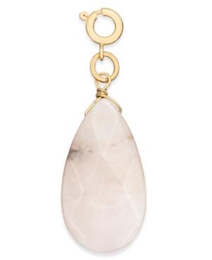 Inc International Concepts Gold-tone Blush Teardrop Stone Charm, Only At Macy's