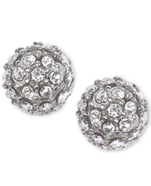Judith Jack Sterling Silver Fireball Crystal Stud Earrings