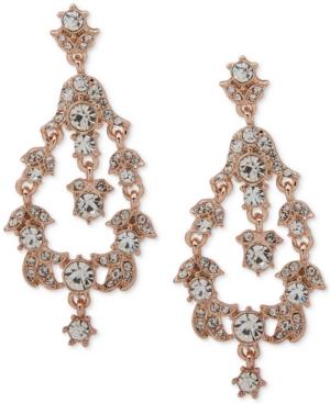 Anne Klein Crystal Orbital Clip-on Drop Earrings