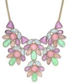Charter Club Gold-tone Colorful Crystal Statement Necklace, Only At Macy's