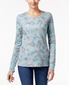 Charter Club Paisley-print Top, Only At Macy's