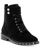 Vince Camuto Talorini Lace-up Combat Booties Women's Shoes