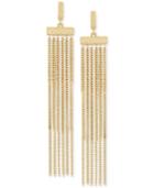Bcbgeneration Layer Fringe Linear Drop Earrings