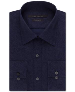 Sean John English Violet Patterned Dress Shirt