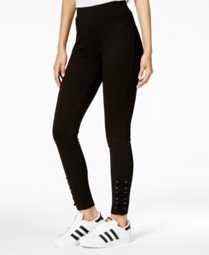 One Hart Juniors' Lace-up Skinny Pants