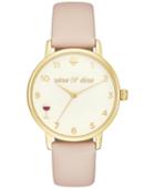 Kate Spade New York Women's Metro Vachetta Leather Strap Watch 34mm Ksw1245