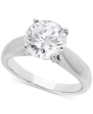 Lab Grown Diamond Solitaire Engagement Ring (3 Ct. T.w.) In 14k White Gold