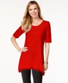 Style & Co. Lace-trim Tunic Top, Only At Macy's
