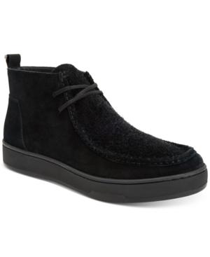 Calvin Klein Men's Nero Calf Suede Boots Men's Shoes