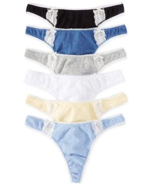 Charter Club Pointelle Cotton Thong Women's Shoes
