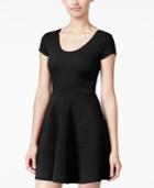 Planet Gold Juniors' Scoop-neck Fit & Flare Dress