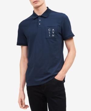 Calvin Klein Men's Logo Pocket Polo