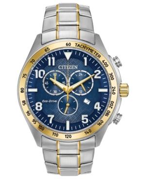 Citizen Eco-drive Men's Two-tone Stainless Steel Bracelet Watch 43mm, A Macy's Exclusive Style