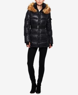 S13 Faux-fur-trim Down Puffer Coat