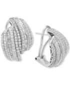 Wrapped In Love Diamond Drop Earrings (2 Ct. T.w.) In Sterling Silver, Created For Macy's