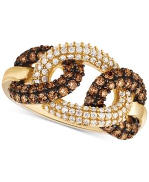 Le Vian Chocolatier Diamond Interlocking Loop Ring (1-1/10 Ct. T.w.) In 14k Gold
